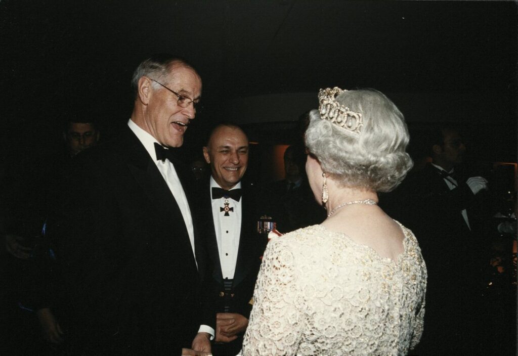The Hon. Bill Graham with Her Majesty Queen Elizabeth II