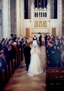 interior of Trinity College Chapel in 1988