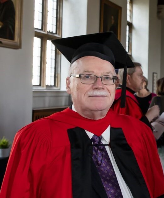 Deller in Academic Robes at convocation